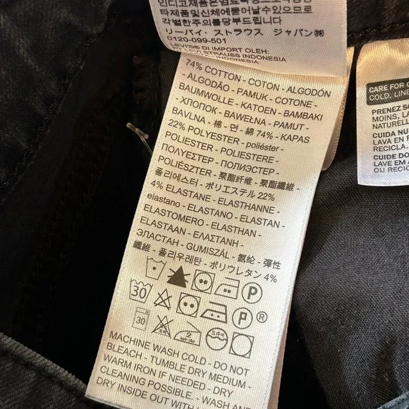 Levi's 721 Black Label Women's  High Rise Skinny Jeans. W26xL30 - Picture 7 of 11